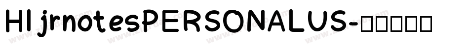 HI jrnotesPERSONALUS字体转换